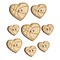 Heart Shaped Basketball Sports Wood Buttons for Sewing Knitting Crochet DIY Craft